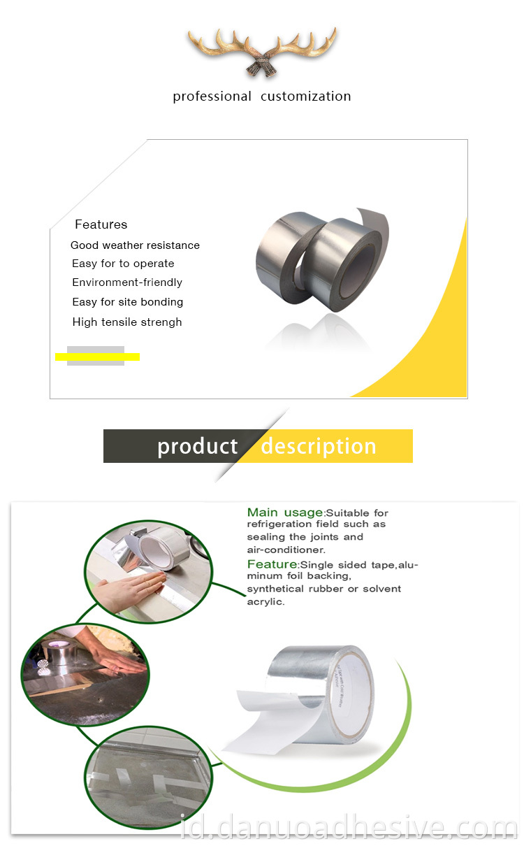 Pita aluminium perekat tahan panas